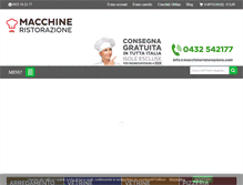 Tablet Screenshot of macchineristorazione.com